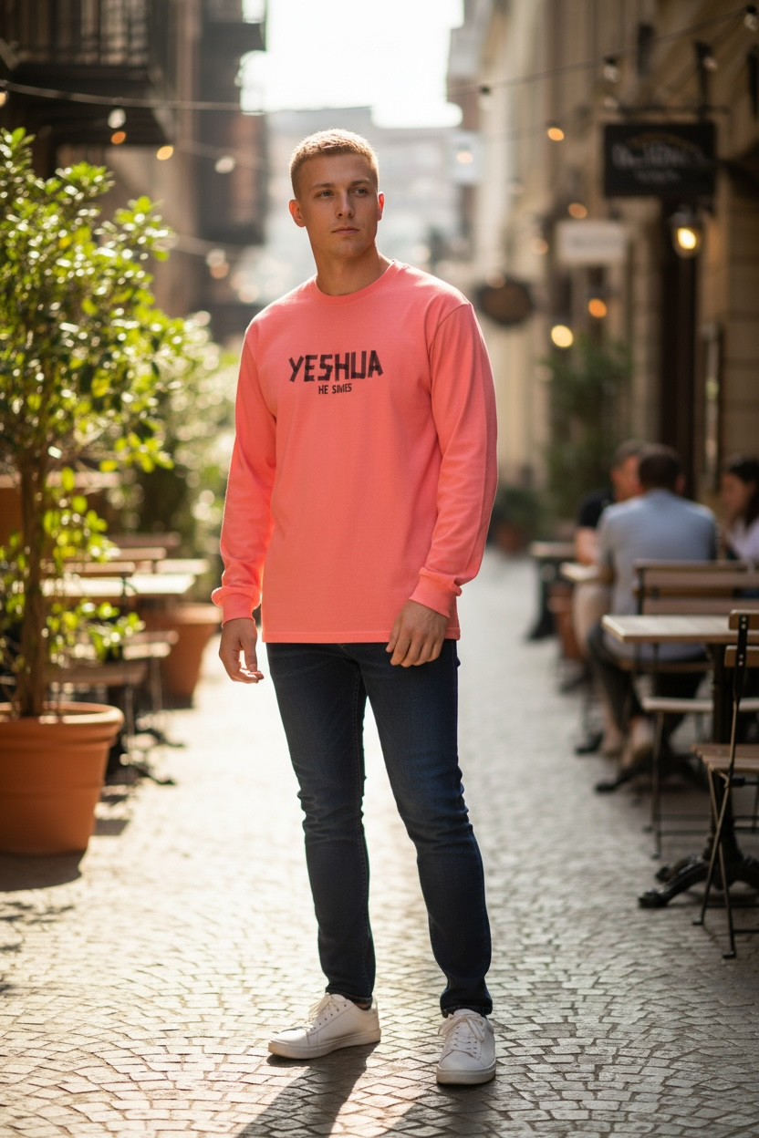 Yeshua He Saves Long Sleeve Tee