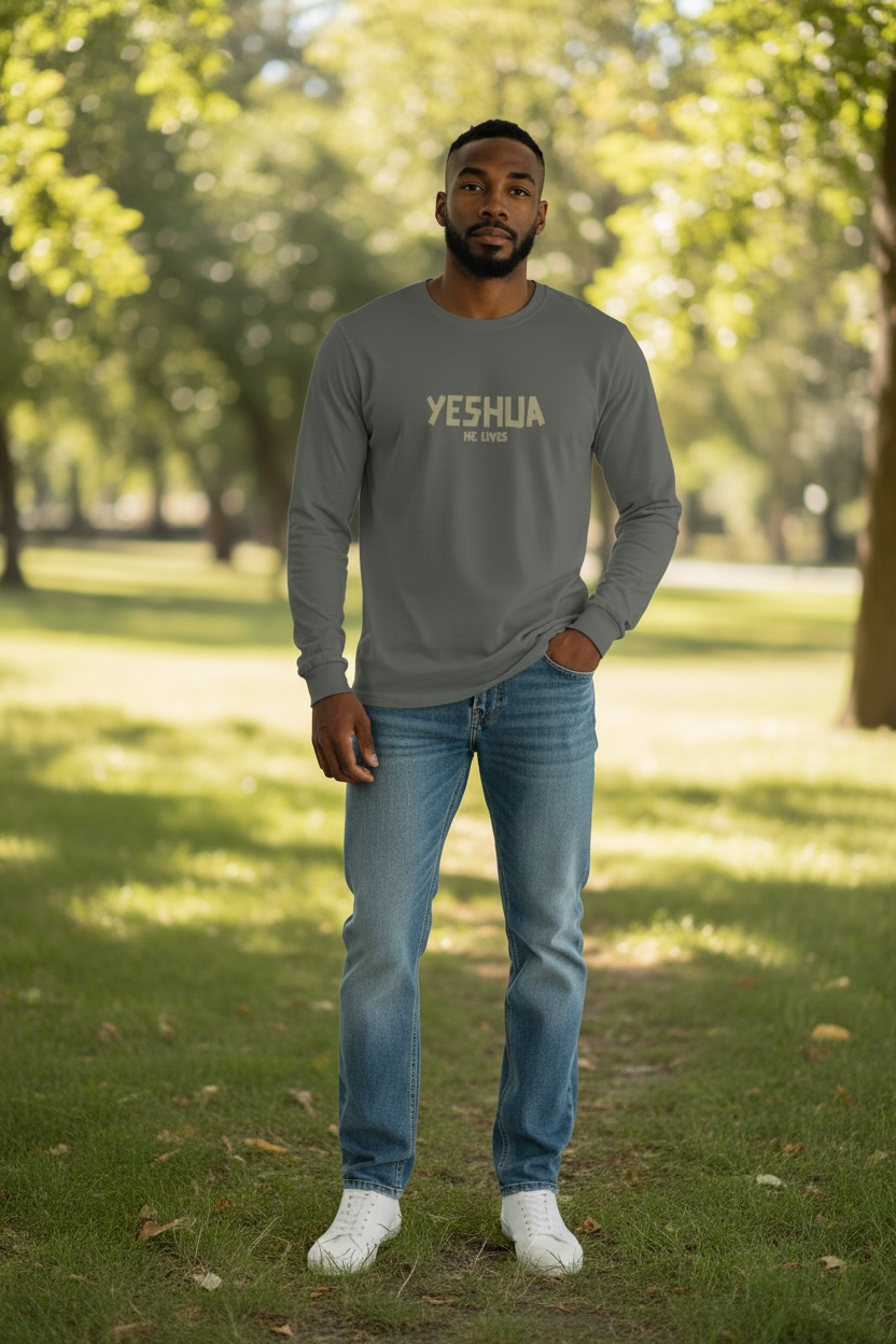 Yeshua He Saves Long Sleeve Tee