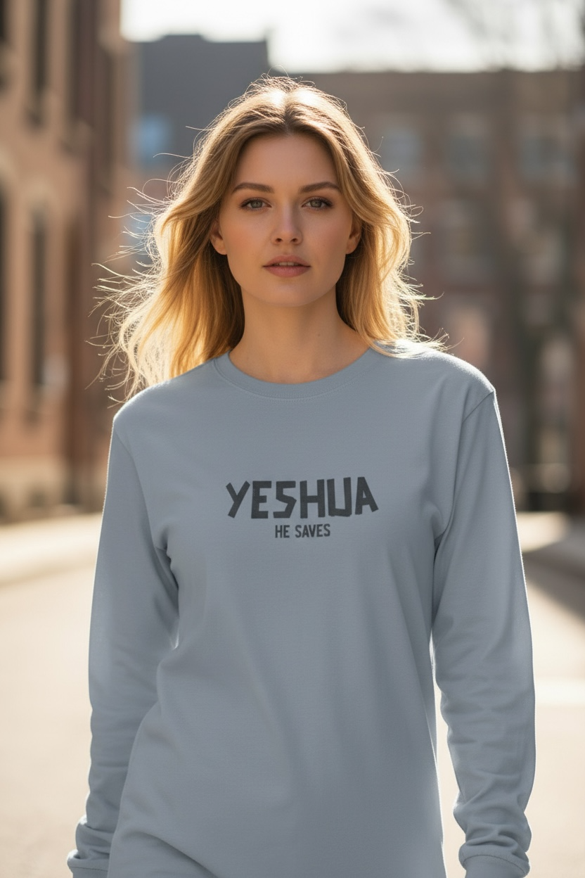 Yeshua He Saves Long Sleeve Tee