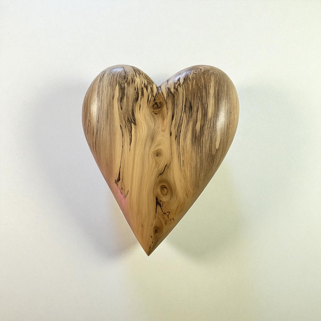 3D Heart Sculpture Anniversaries gift 20th anniversary wooden Art birthday gift Mother’s Day gift Wooden heart