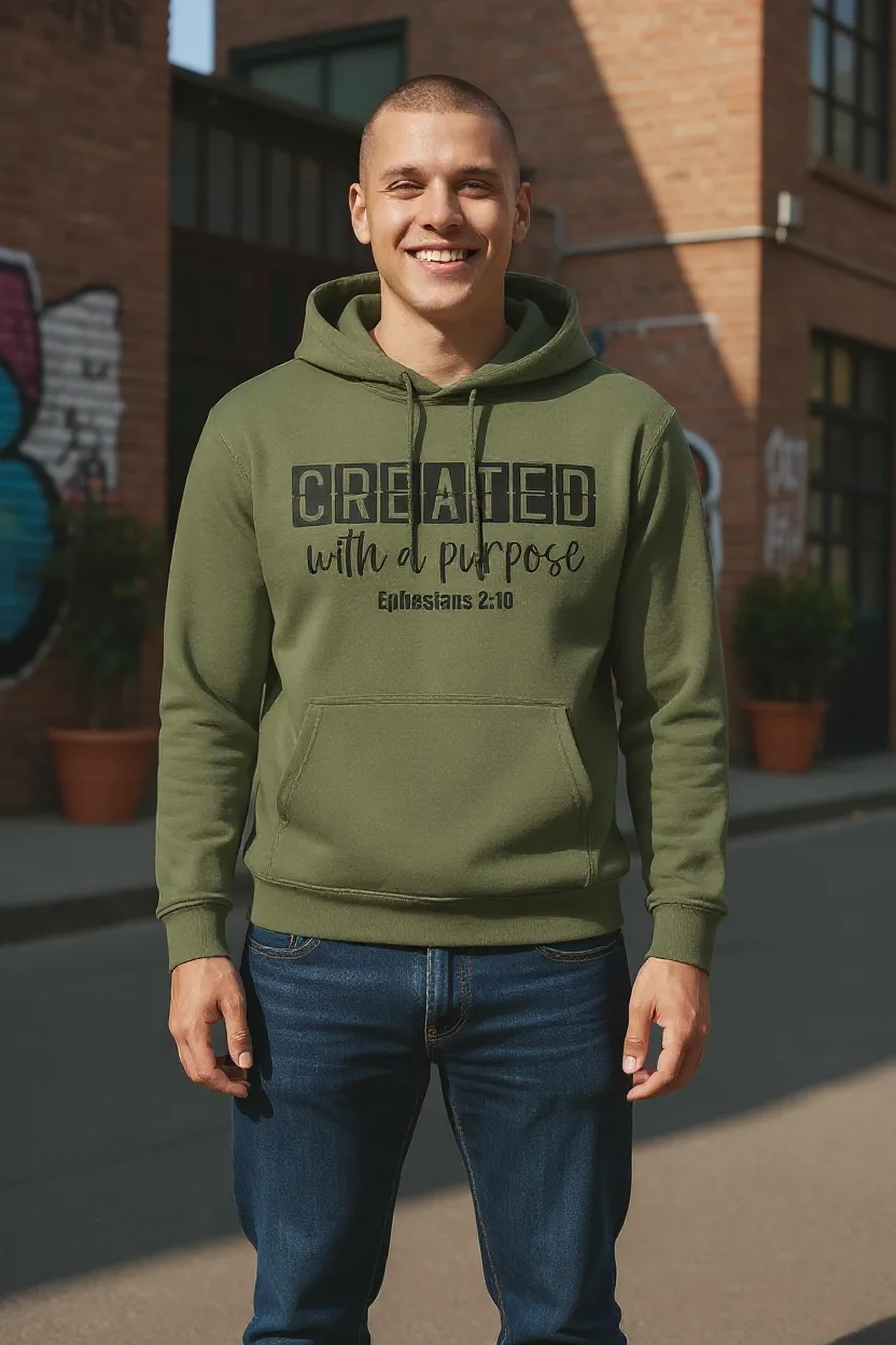 Created with a purpose Hoodie