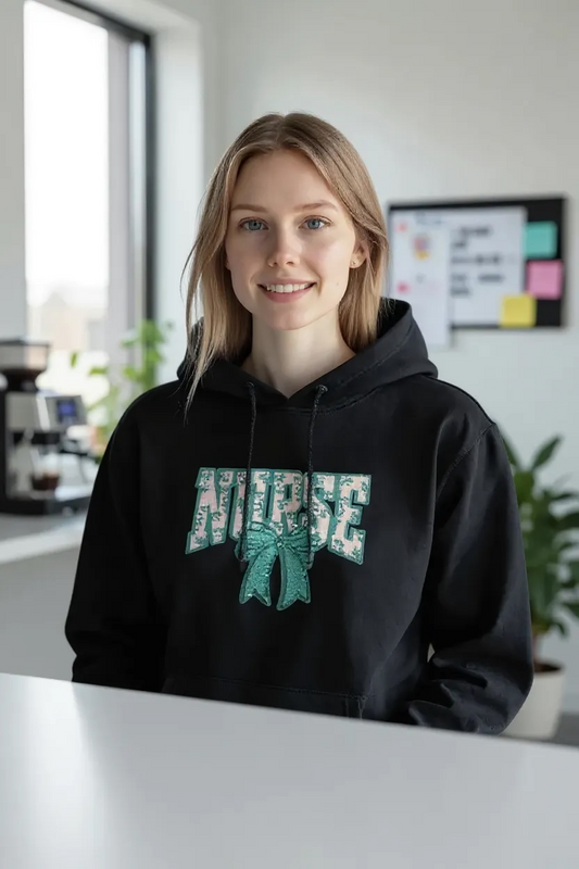 NURSE HOODIE WOMENS CHENILLE PATCH