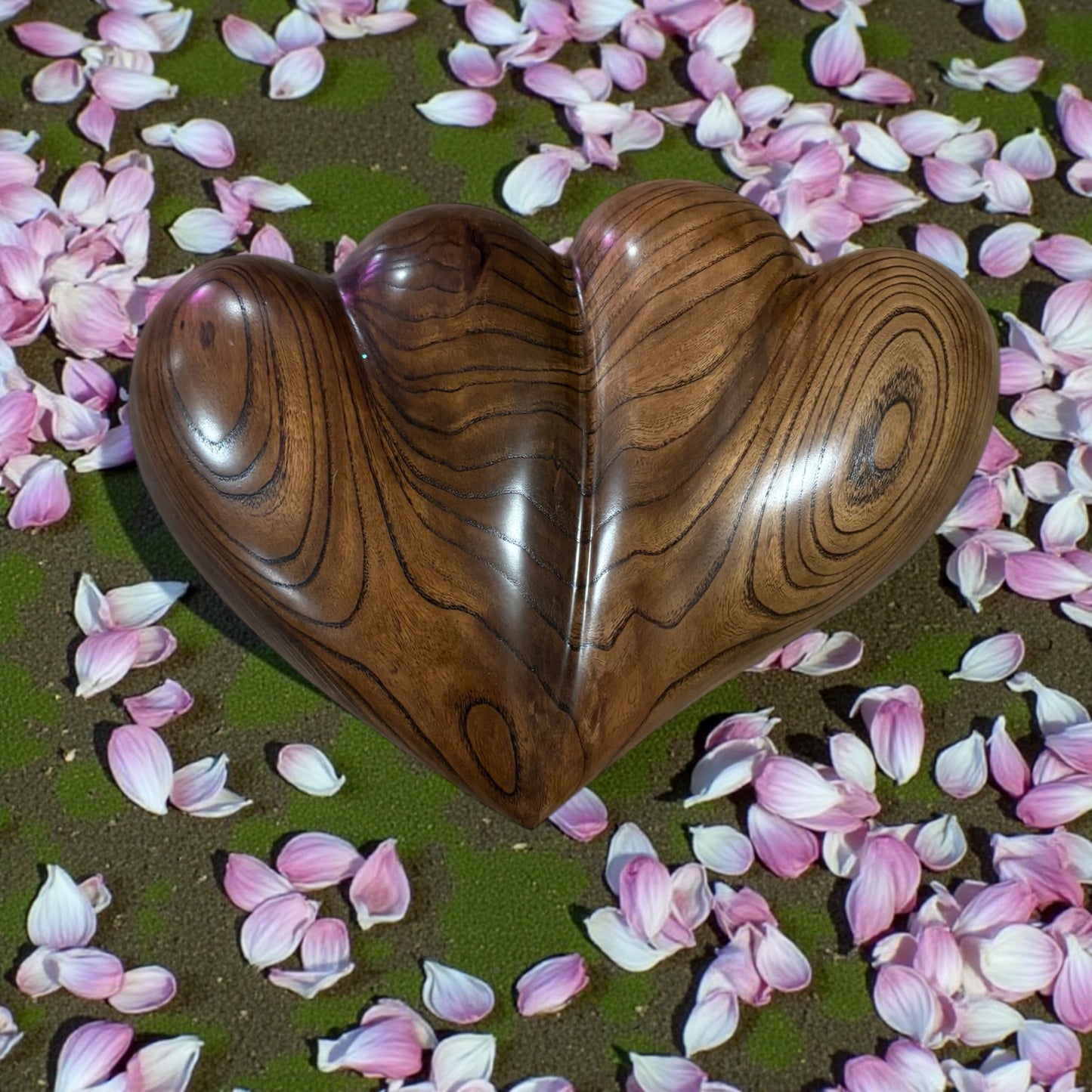 Large Double 3D Heart Sculpture Anniversaries gift 20th anniversary wooden Art birthday gift Mother’s Day gift Wooden heart (Copy)
