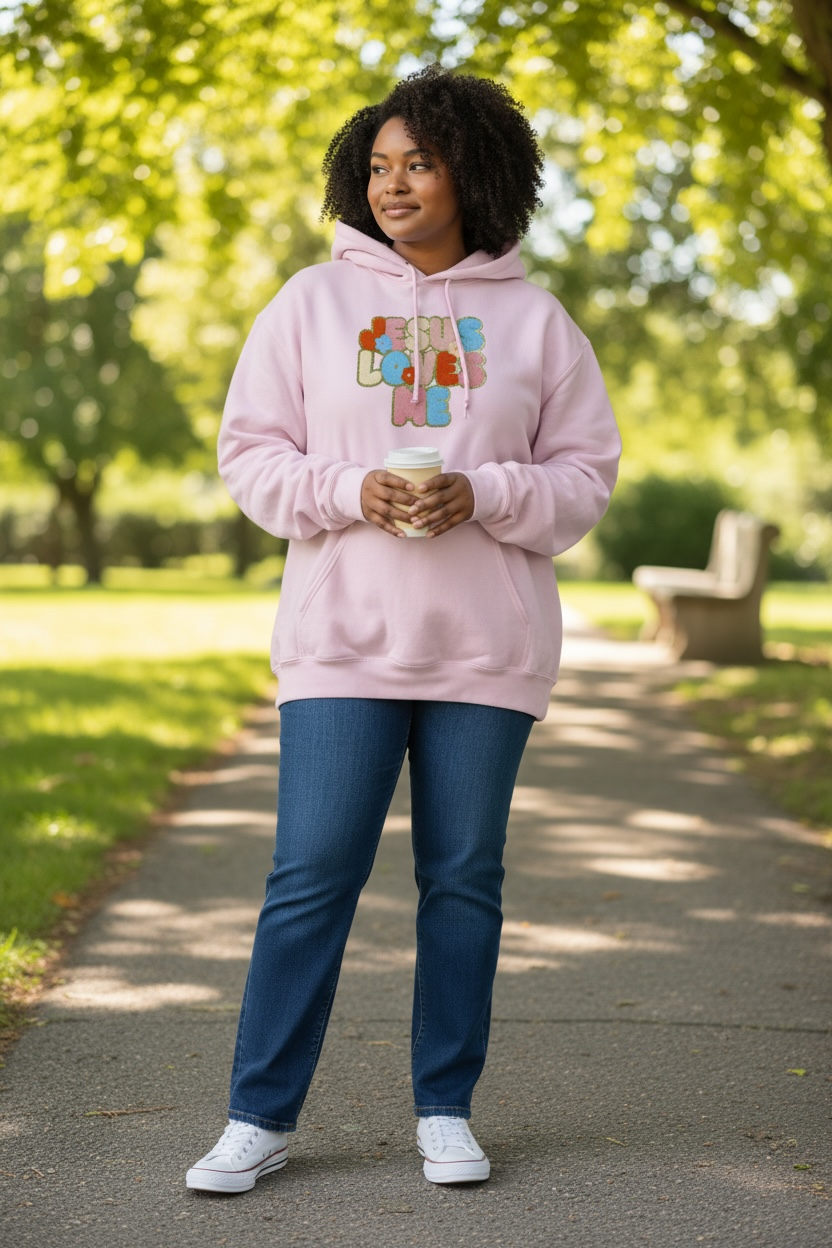 JESUS Loves Me chenille