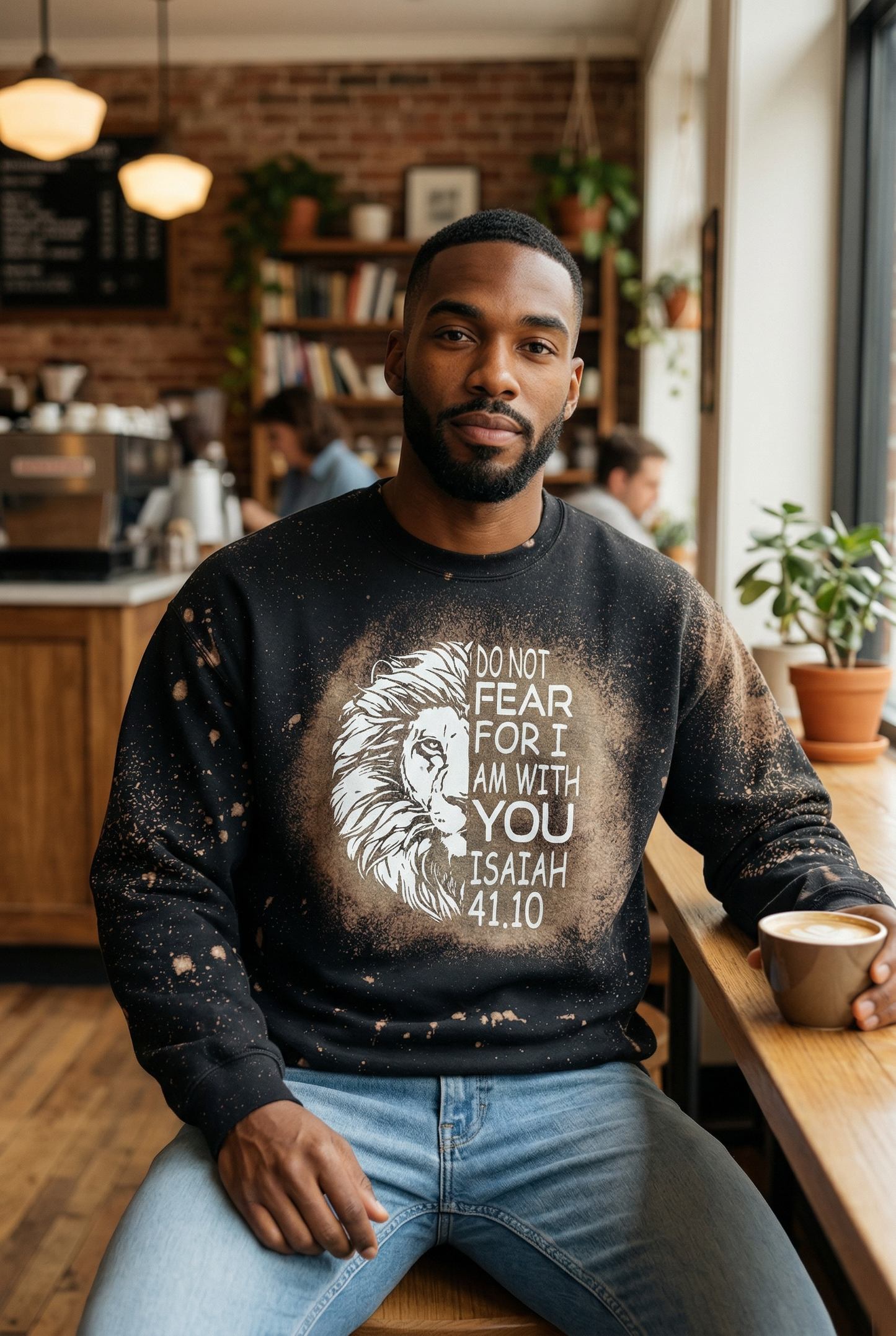 Do not fear bleached sweatshirt