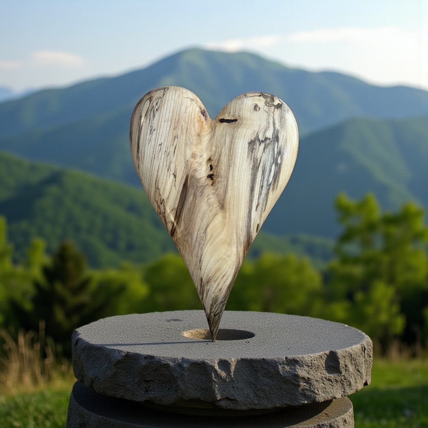 3D Heart Sculpture Anniversaries gift 20th anniversary wooden Art birthday gift Mother’s Day gift Wooden heart