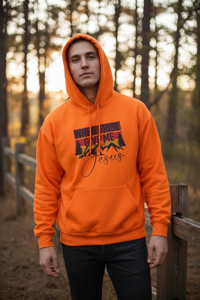 When I rise Give Me Jesus Hoodie