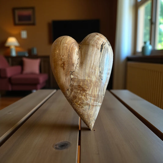 3D Heart Sculpture Anniversaries gift 20th anniversary wooden Art birthday gift Mother’s Day gift Wooden heart (Copy)