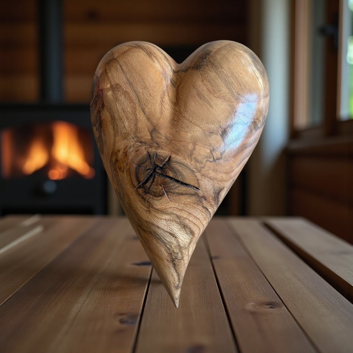 3D Heart Sculpture Anniversaries gift 20th anniversary wooden Art birthday gift Mother’s Day gift Wooden heart