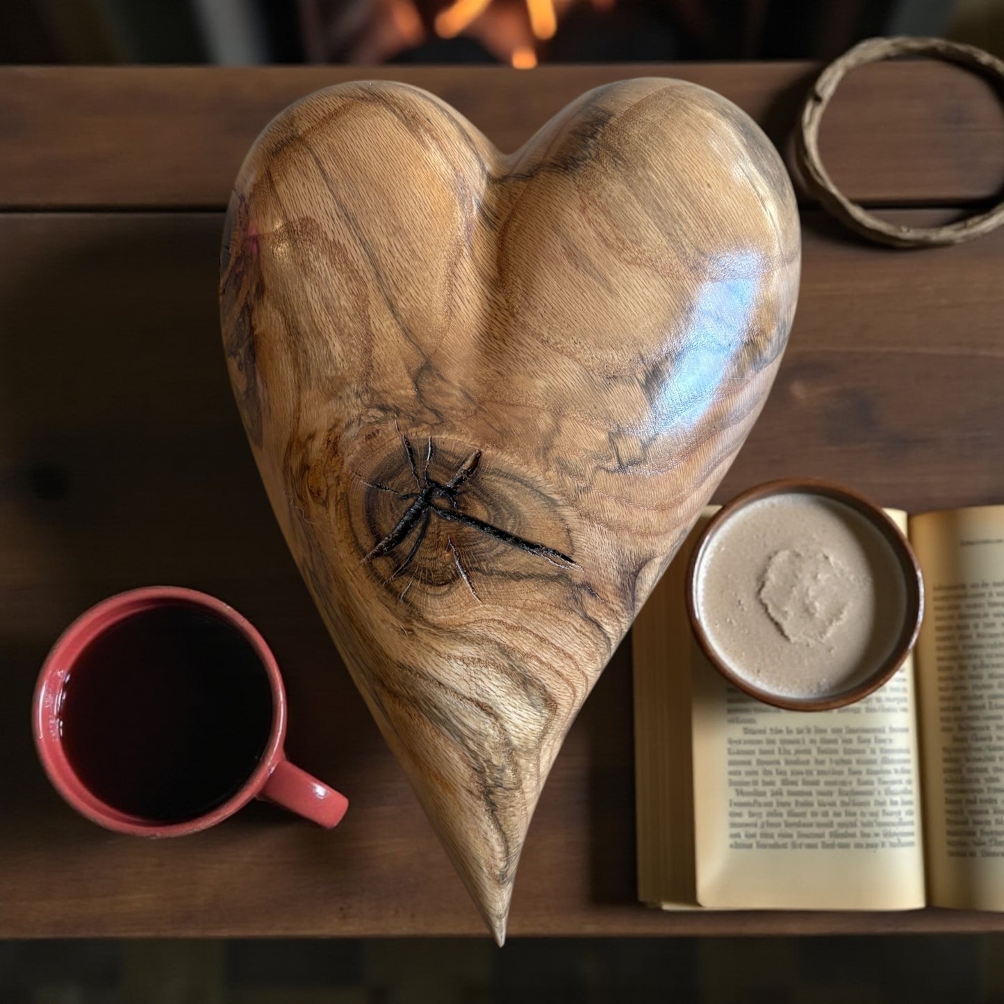 3D Heart Sculpture Anniversaries gift 20th anniversary wooden Art birthday gift Mother’s Day gift Wooden heart