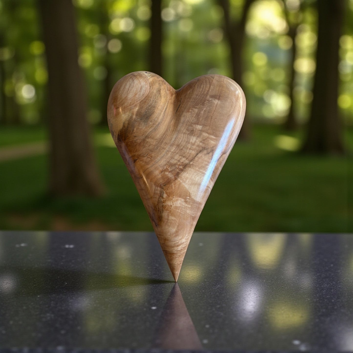 3D Heart Sculpture Anniversaries gift 20th Baptism Gift Home Decor Art birthday gift Mother’s Day gift Wooden heart