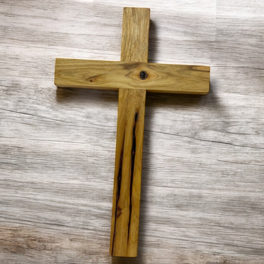 Rustic cross Baptism gift wedding gift anniversary gift wooden cross art wooden art sculpture #F