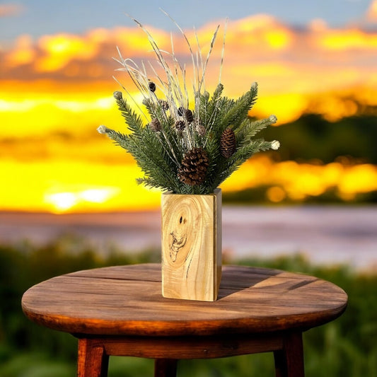 Wooden Vase Wooden Utensil Holder Wooden Art