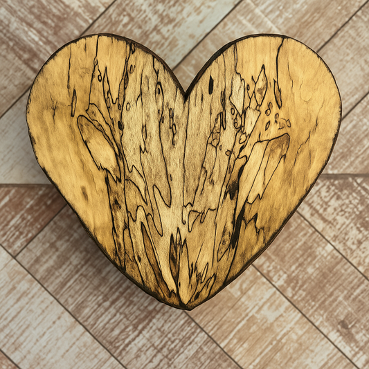 Wooden heart wooden art abstract art wall hanging heart wooden heart with hanging strip