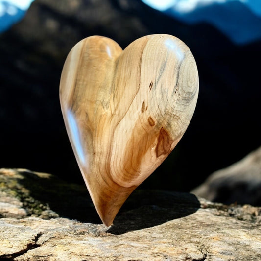 3 D heart wooden sculptures white poplar Wood Anniversarie gift 20th anniversary wood Art birthday gift Mother’s Day gift  wall hanging