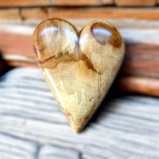 Wooden Heart Art Sculpture Maple Wood Anniversarie gift 20th anniversary birthday gift Mother’s Day gift Wooden heart wall hanging Sculpture