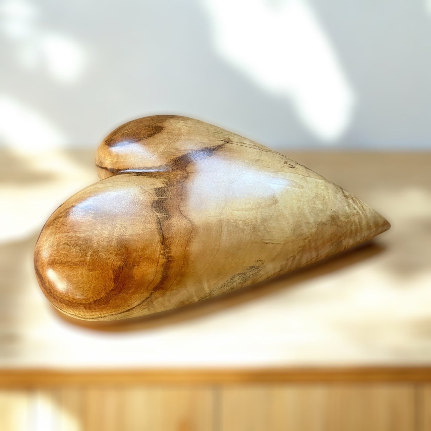 Wooden Heart Art Sculpture Maple Wood Anniversarie gift 20th anniversary birthday gift Mother’s Day gift Wooden heart wall hanging Sculpture