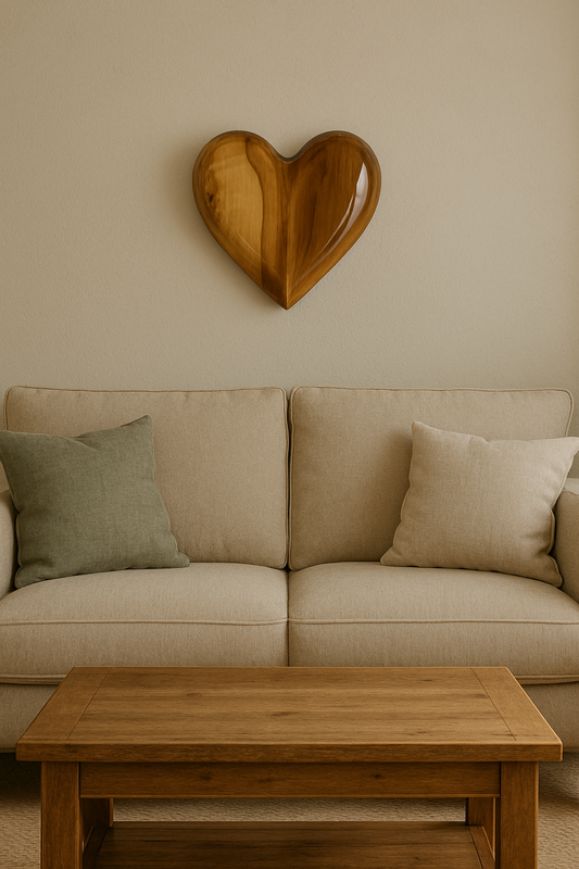 3 D heart Maple Wood Anniversarie gift 20th anniversary wooden Art birthday gift Mother’s Day gift Wooden heart wall hanging heart wood