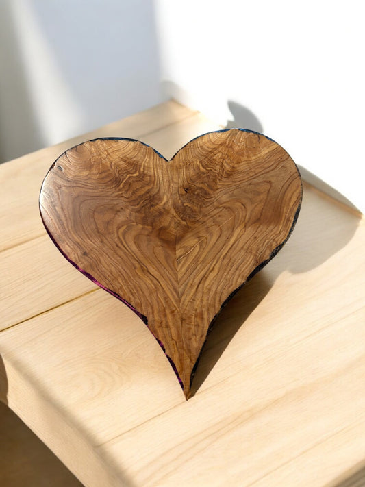Wooden heart wooden art abstract art wall hanging heart wooden heart with hanging strip