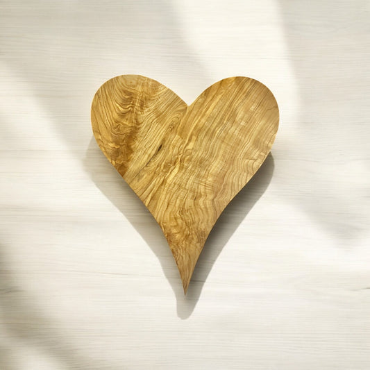 Wooden heart wooden art abstract art wooden sculpture wall hanging heart wooden heart with hanging strip