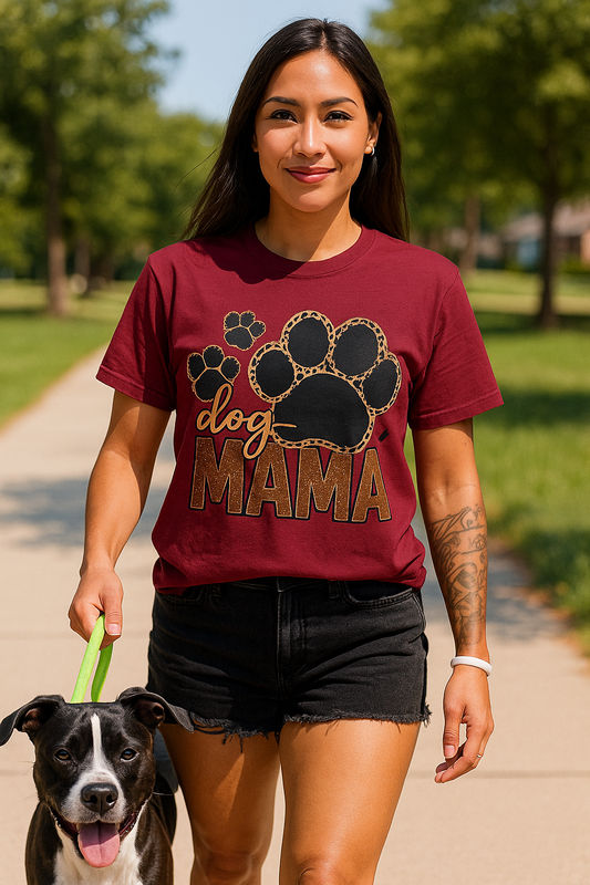 Dog MAMA with leopard