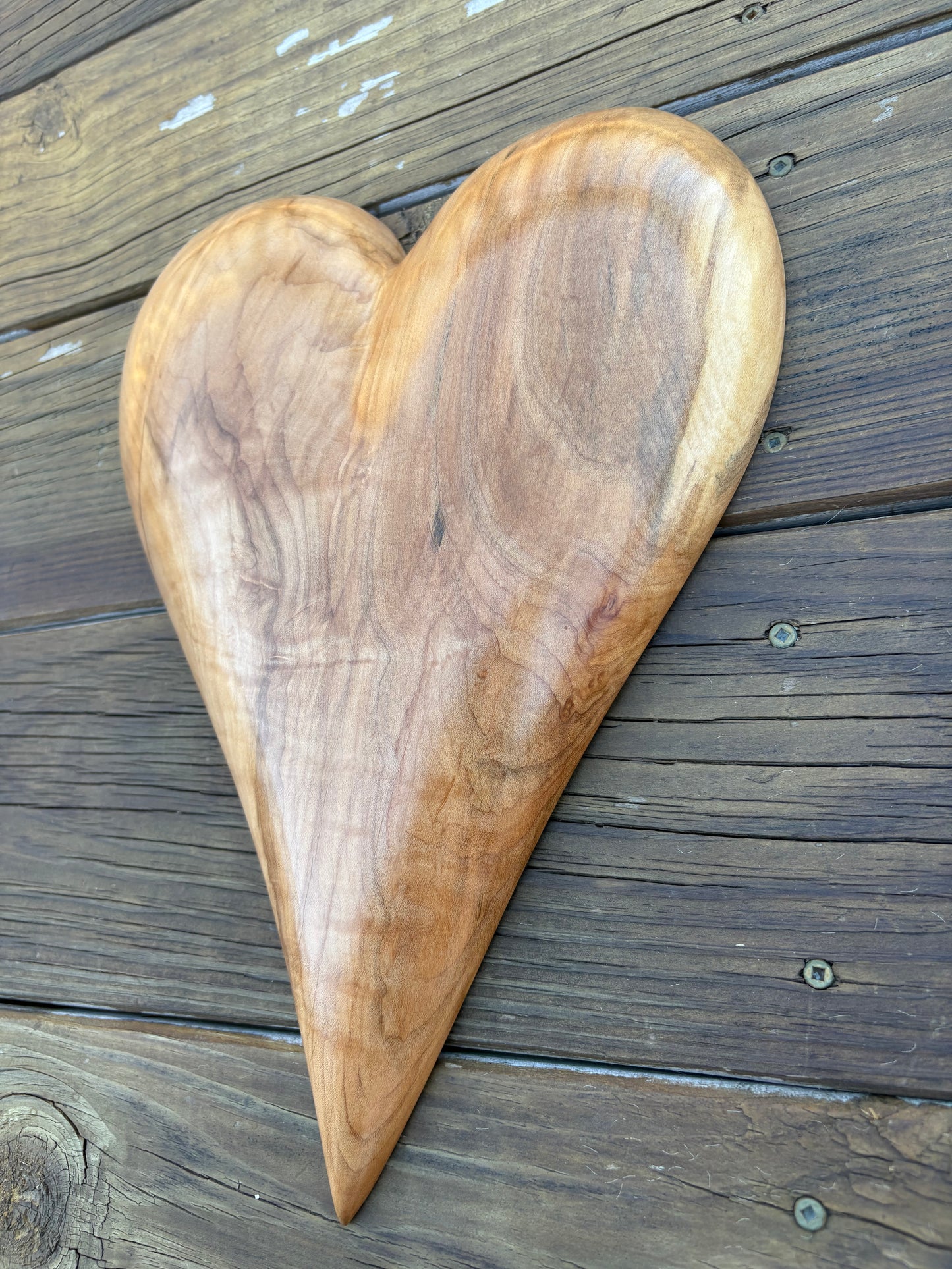 Wooden 3D Heart Sculpture Christmas Gift Anniversaries gift 20th anniversary wooden Art birthday gift