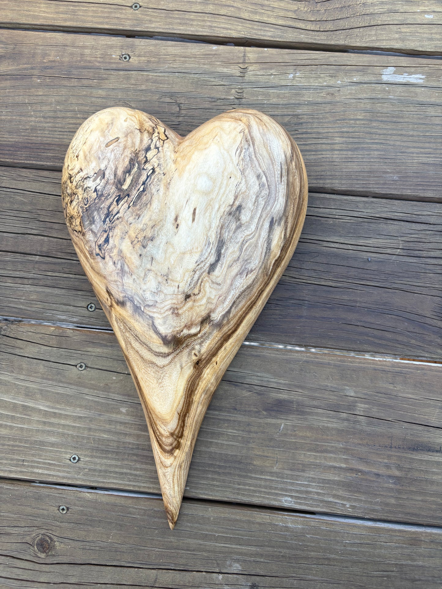 Wooden 3D Heart Sculpture Christmas Gift Anniversaries gift 20th anniversary wooden Art birthday gift