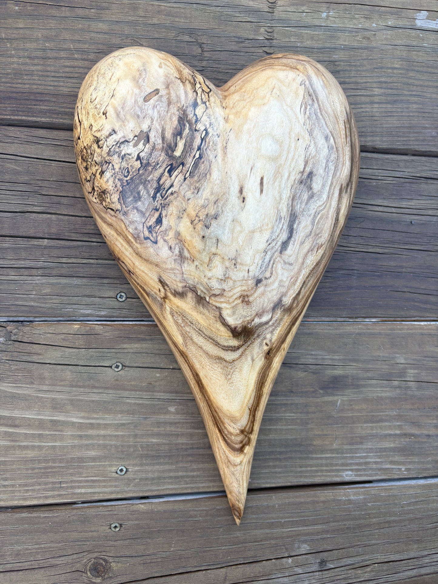 Wooden 3D Heart Sculpture Christmas Gift Anniversaries gift 20th anniversary wooden Art birthday gift