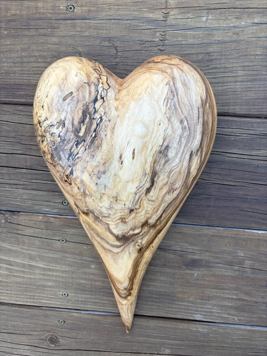 Wooden 3D Heart Sculpture Christmas Gift Anniversaries gift 20th anniversary wooden Art birthday gift