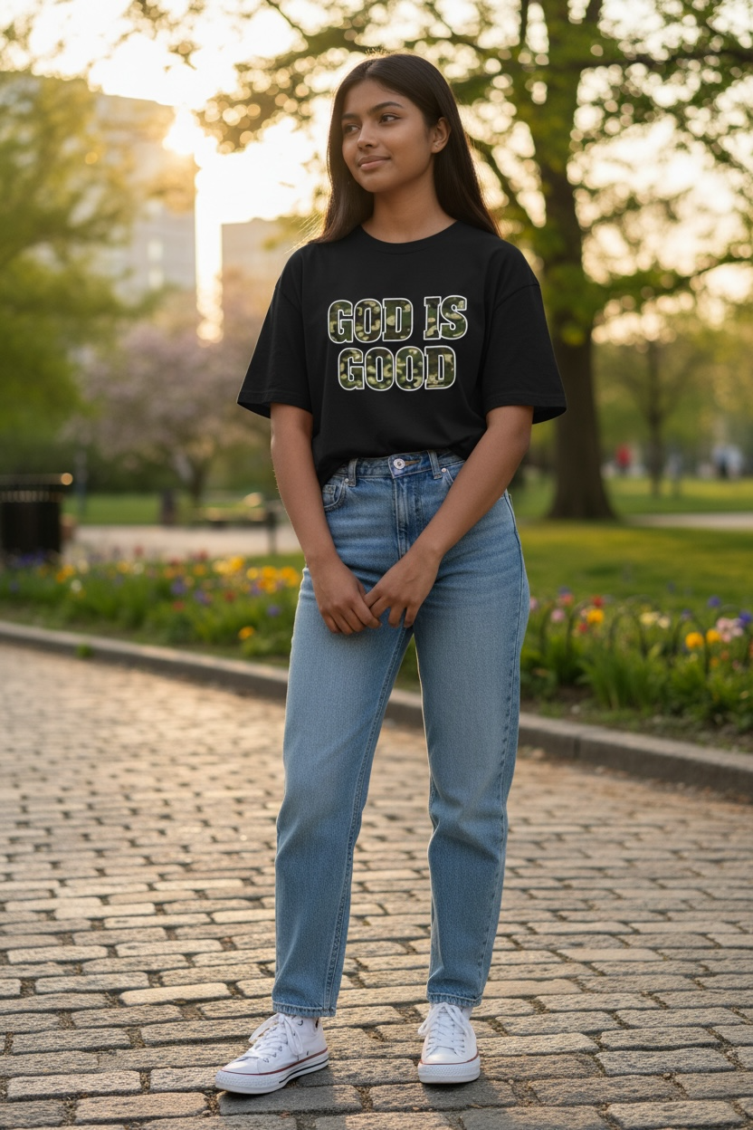 Kids "God Is Good" Tee — Christian Faith Shirt for Boys & Girls