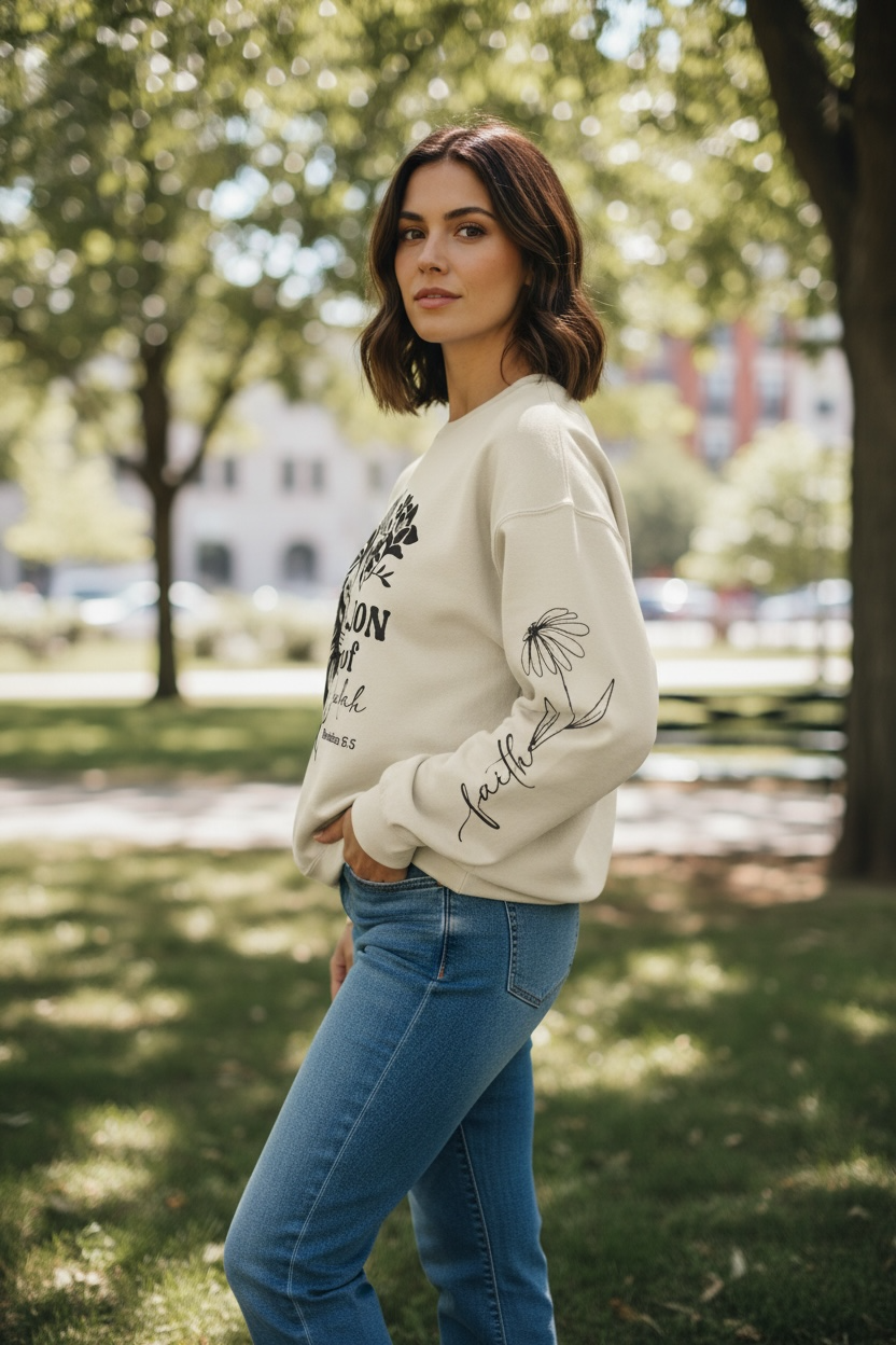 Lion of Judah Sweatshirt – Jesus Reigns Christian Crewneck