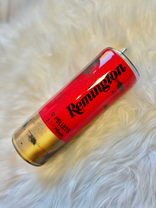 Shotgun shell skinny tumbler 20oz.