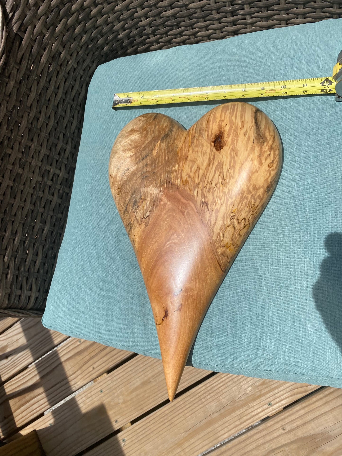 3D art Large RED heart with cross Hand Carved Wooden Heart Wall Decor – 3D Rustic Wood Heart Sculpture – Anniversary / Wedding Gift – Handmade Natural Wood Art