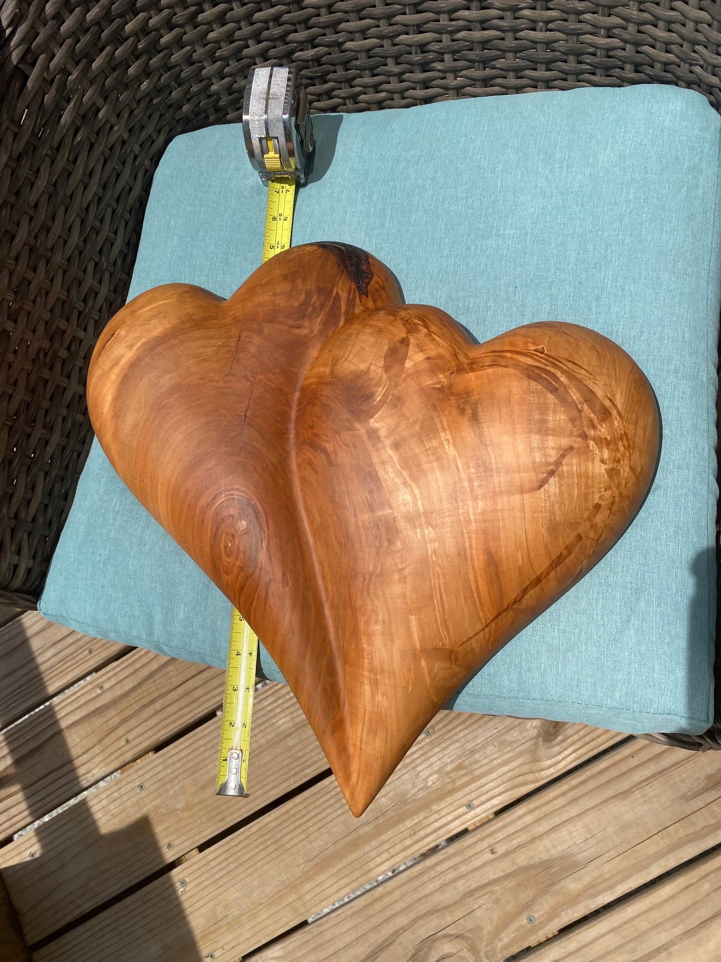 Large Wedding Two Become One Double 3D Heart Sculpture Anniversaries gift 20th anniversary wooden Art birthday gift Mother’s Day gift Wooden heart