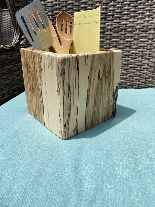 Wooden Vase Wooden Utensil Holder Kleenex Holder Wooden Art