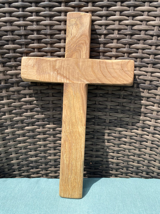 Rustic cross Baptism gift wedding gift anniversary gift wooden cross art wooden art sculpture