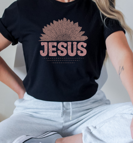 Jesus Sunflower Comfort Colors T-Shirt