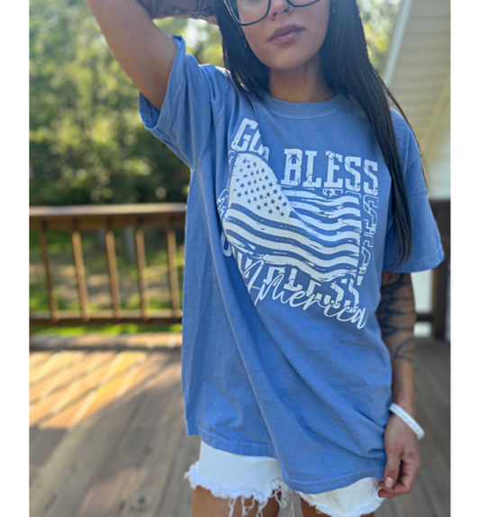 God Bless America Comfort Colors T-Shirt