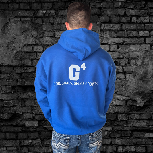 G4. God. Goals. Grind. Groth. Cobalt Blue