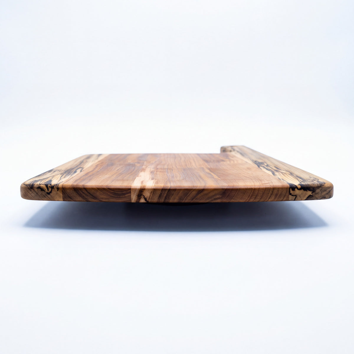Crown N Thread handmade oiled wooden charcuterie board with natural grain patterns on a white background