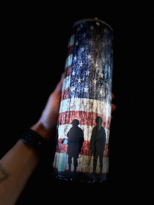 American Soldiers Tumbler Vintage American Flag Tumbler We the People Skinny Tumbler We the people American Flag Tumbler American Flag USA