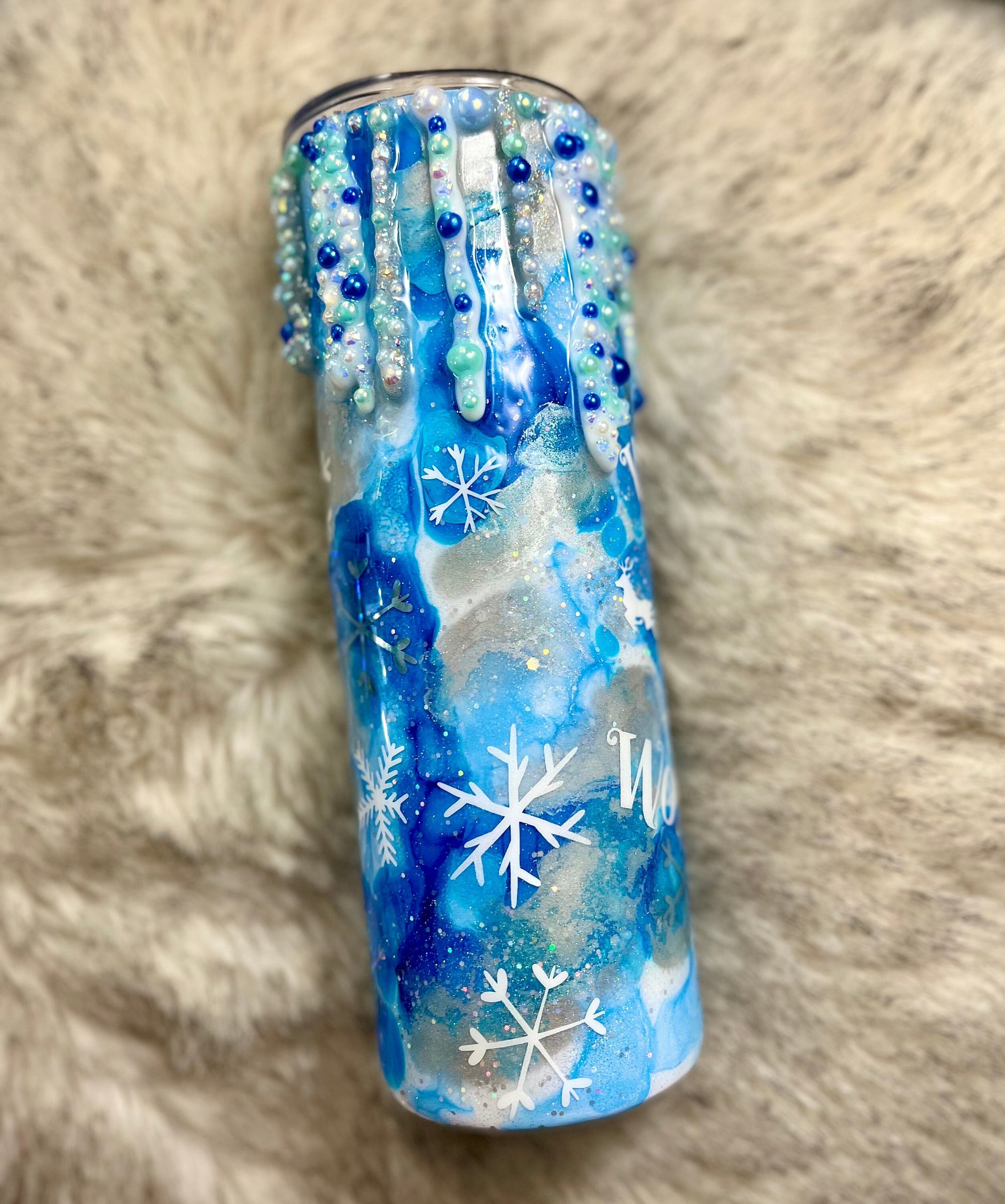 Winter wonderland rhinestones Tumbler Epoxy Tumbler Christmas Gifts Christmas Coffee Cup Coffee Gifts Christmas Decor Merry Christmas Tumbl