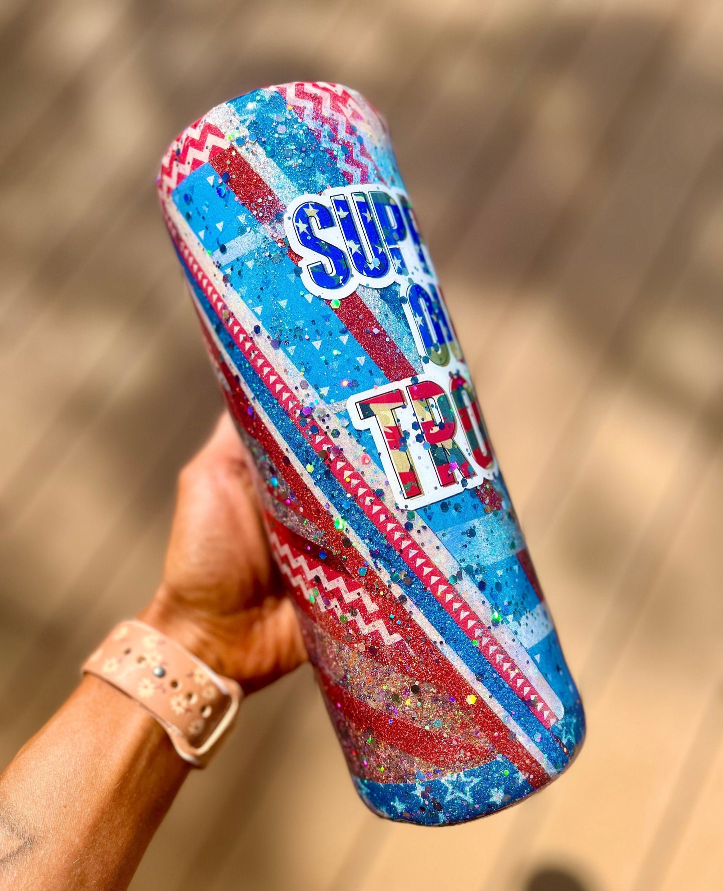 Support our Troops Epoxy America Tumbler 30 oz Coffee Lover Coffee Cup Iced Coffee Cup Coffee Accessories USA Tumbler American tumbler