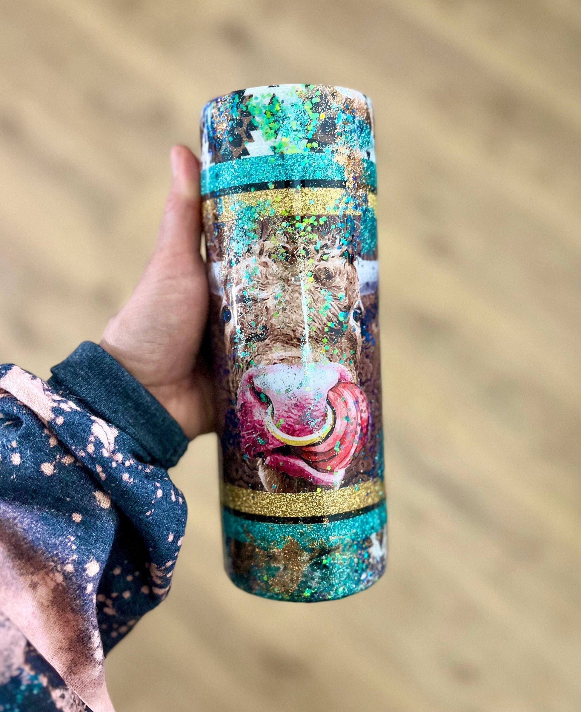 Bull Western Cow Longhorn Cow Tumbler Cows Cow Lover Highland Cowhide Cow Bull Cowgirl Cowboy Tumbler Cowhide gifts Cow Gift Cow Cup