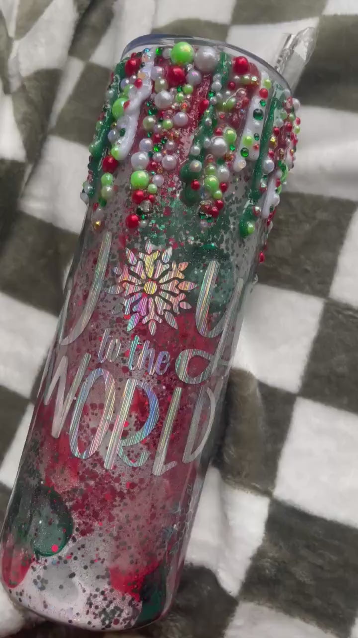 Merry and Bright Christmas Tumbler Epoxy Tumbler Christmas Gifts Christmas Coffee Cup Coffee Gifts Christmas Decor Merry Christmas Tumbler