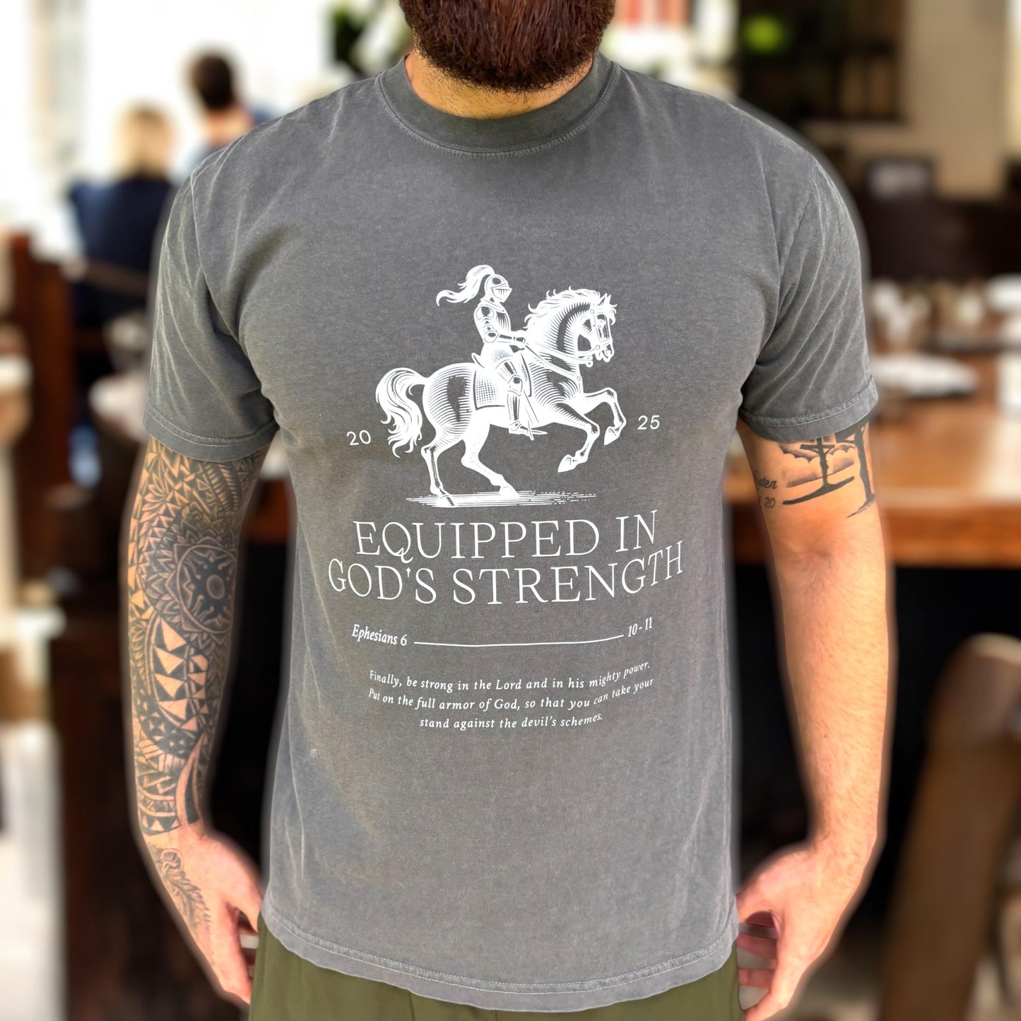 Equipt in God's Strength Comfort Colors