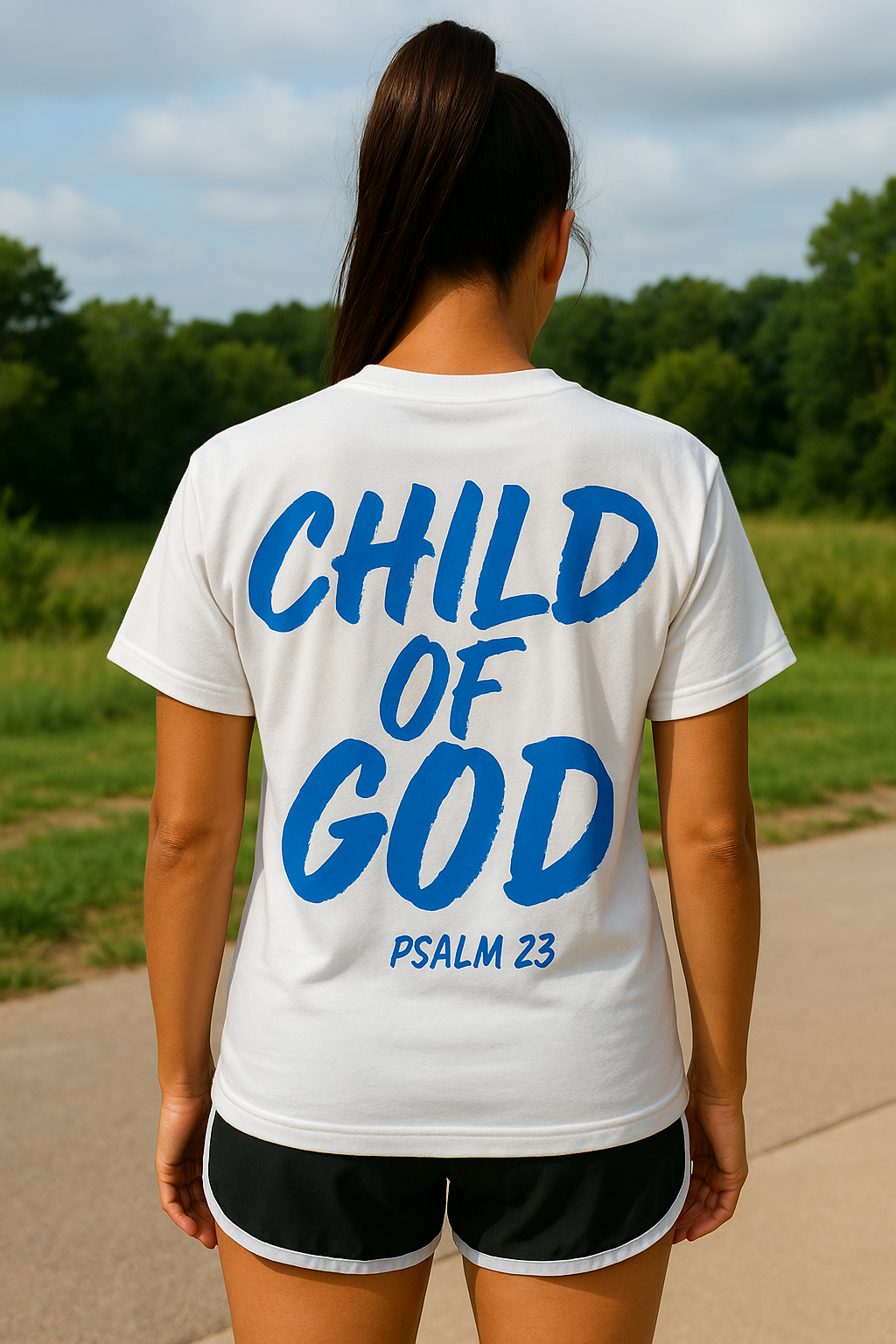 Child of God Blue Comfort colors graphic tee