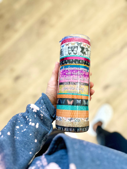 Butterfly tumbler Butterfly Gift Birthday Gift Scripture Tumbler Faith pray skinny timber 20oz tumbler scripture tumbler proverbs tumblers