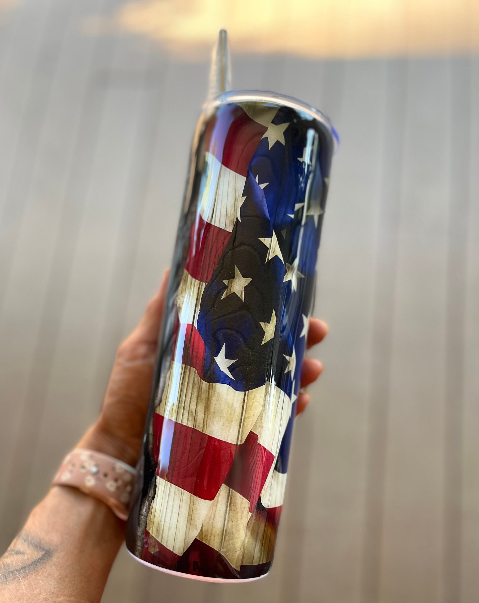 Eagle Tumbler American Flag and Eagle Tumble USA Tumbler Eagles Tumbler Handmade Tumbler Eagle Cup Epoxy Tumbler