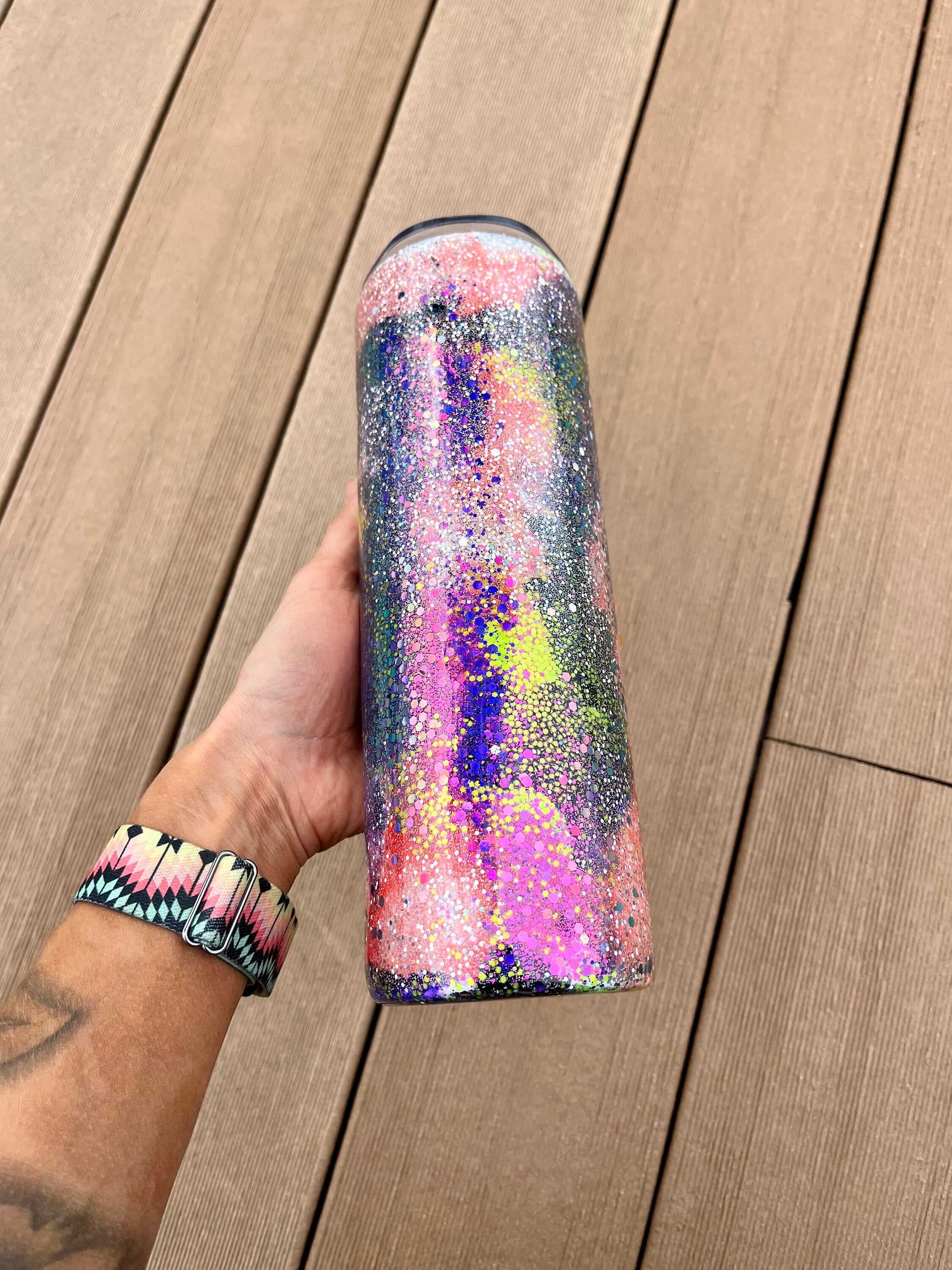 Halloween Tumbler Fall Tumbler Halloween Gnomes Tumbler Spooky Tumbler Trick or Treat Epoxy Glitter Halloween Tumbler Fall Tumbler 30oz.